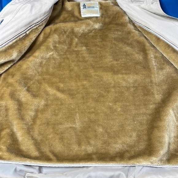 Vintage London Fog Blue Faux Fur Lined Jacket Size 12 Regular 80s - Picture 10 of 14